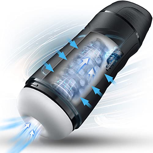 Automatic Male Masturbators Cup with 3 Suction&Vibration,Male Masturbator Stroker Mens Sex Toys,Electric Pocket Pussy 3D Textured for Men Masturbation,Adult Male Blowjob Sex Toys