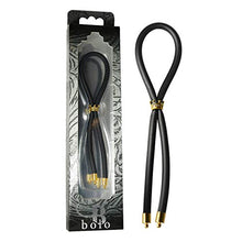 Load image into Gallery viewer, Bolo C-Ring Lasso Bead Silicone, Gold Crown, Black, 1.3 Ounce
