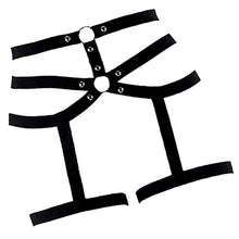 Load image into Gallery viewer, KESYOO Black Punk Leg Restraint Dress up Costume Wear Bondage Sexy Restraints Toy Roleplay Thigh Ring for Performance
