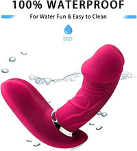 Load image into Gallery viewer, Wearable Clitoral G-spot Butterfly Vibrator, Wireless Remote Control Nipple Suction Cup Vibrator, 7 Powerful Vibrations, Rechargeable Adult Female Sex Toy Thrust Realistic Dildo
