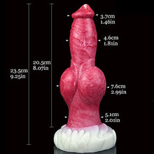 Load image into Gallery viewer, Silicone Made 9 Inch Artificial Wolf Dildo Animal Type with Big Knot Knotty
