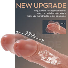 Load image into Gallery viewer, Realistic Thrusting Dildo Vibrator with 360 Rotation and Heating, Telescopic Vibrating Dildos for G-Spot Anal Play, Automatic Silicone Penis Sex Toy for Woman Couples with Suction Cup 8.5 * 1.5Inch
