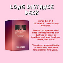 Load image into Gallery viewer, DRUNK IN LOVE Long Distance Relationship Gift Long Distance Drinking Game for Couples
