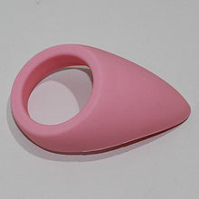 Load image into Gallery viewer, BDStyle, Pink Silicone Tear Drop Cock Ring, Erection Enhancement and Support Toy with Perineum Stimulation
