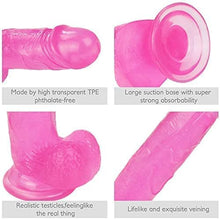 Load image into Gallery viewer, 8.7 Realistic Dildo for Women Soft Silicone Sex Toys with Balls Men Adult Beginner Suction Cup Anal Hands-Free Play Penis G-Spot and Couple Flesh, 1.0 Count
