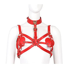 Load image into Gallery viewer, FHBWQY Hollow-Out Bundled Leather Bondage Clothing Self-Cultivation Sexy Sm Suit Bondage Adult Products (Color : B)
