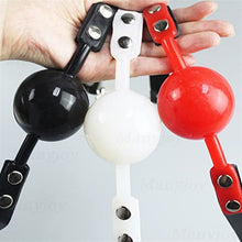 Load image into Gallery viewer, YIXISM Solid Silicone Mouth Gag Ball PU Leather Band BDSM Bondage Oral Fixed Pet Cosplay Restraint Sex Toy for Couple Adult Game (Color : Lock Only)
