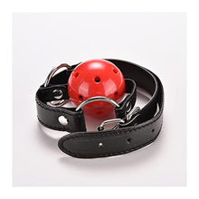 Load image into Gallery viewer, IXOUP PU Leather Band Mouth Gag Female Oral Fixation Mouth Stuffed Ball Flirting BDSM Sex Toy Party Tool Drop Shipping (Color : A)
