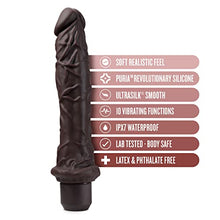 Load image into Gallery viewer, Dr. Skin - 9 Inch Silicone Vibrating Dildo - Flexible Shaft Flexishaft - 10 Powerful Vibration Functions - IPX7 Waterproof - Ultrasilk Satin Smooth - Realistic Vibrator Sex Toy for Him Her Couples
