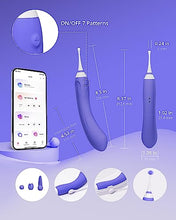 Load image into Gallery viewer, LOVENSE Hyphy G Spot Vibrator for Clitoris Vagina Dual Stimulator, 3 Attachments Mini Nipple Massagers for Female, Small Vibrator Sex Things for Women Pleasure, Waterproof Vibrating Sex Toys
