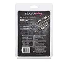 Load image into Gallery viewer, California Exotic Novelties Nipple Play Superior Clamps, Silver
