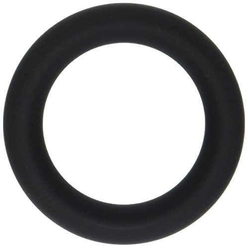 Ignite Wide Silicone Donut Ring, Black, 1.5 Inch