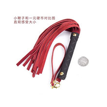 Load image into Gallery viewer, FHBWQY Sex Toys Leather Whip Mini Cowhide Scattered Whip Binding Bondage Alternative Toys Flirting Horse Whip (Size : D)
