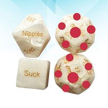 Load image into Gallery viewer, 4PCS Adult Games Romance Humour Funny Marble Dice Craps Set for Couples Lover (Posture and Word)
