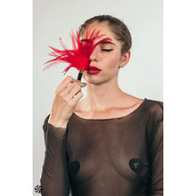 Load image into Gallery viewer, LOLA - Tickler Burlesque Plume Red - Tickler Whip
