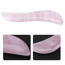 Load image into Gallery viewer, Natural Rose Quartz Scraping Plate, GuaSha Scraping Massage Tool, Gua Sha Board Guasha Massage Face Massaging Tool for Anti Aging Treatments
