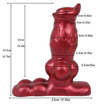 Load image into Gallery viewer, 5.7&quot; Small Dildo Vibrator Remote Condrol Dildo Butt Plug Toy, Couples Silicone Dildo Dragon Dildo with Knot, Anal Vibrating Dildo Adult Sex Toy
