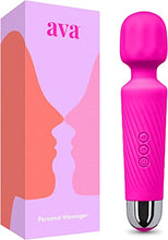 Load image into Gallery viewer, Rechargeable Vibrator Wand - 20 Patterns &amp; 8 Speeds - [ G Spot Vibrators ] Clit Vibrator | Sex Toys | Vibrator for Her Pleasure | Personal Wand Massager | Quiet &amp; Small Female Adult Toys - Hot Pink
