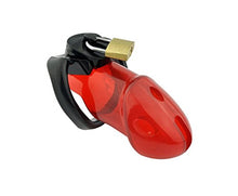 Load image into Gallery viewer, Happygo Male Chastity Device Hypoallergenic Plastic Cock Cage Penis Ring Virginity Lock Chastity Belt Adult Game Sex Toy (Red)
