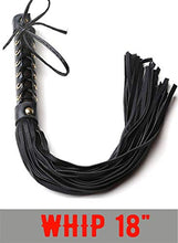 Load image into Gallery viewer, RIDIN Leather Sex Whip for Sex Play - Spanking Sex Flogger Adult Paddle - BDSM Whip Spanking Flogger
