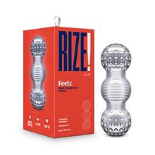 Load image into Gallery viewer, Blush RIZE: Feelz - 5.5 inch Male Masturbator - 3 Ribbed Pleasure Chambers - Pocket Size Masturbation Cup - Realistic Feel - Crystal Clear Stroker - Sex Toy for Men - Adult Sex Toy - Discreet Shipping
