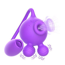 Load image into Gallery viewer, Octopus Sucking Vibrator Dildo Sex Toys, SHEYAY 4in1 Clitoral Nipple Sucker Stimulator for Women with 9 Tongue Licking &amp; 3 Thrusting, Adult Sex Toys Games for Female Couples G Spot Vibrators (Purple)
