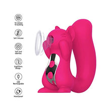 Load image into Gallery viewer, Squirrel Squirrel Vibrator for Women Squirrel Vibrator and Air Pulse Stimulator, Sucking Pressure Wave Technology, Waterproof, Rechargeable, Personal Toy Vibrator for Women and Partner Couples
