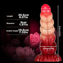 Load image into Gallery viewer, 8.07&quot; Thick Female Silicone Dildo Big Anal Dildo Sex Toy, Flexible Realistic Dildo Anal Butt Plug Toy for Couples, Suction Cup Dildo Adult Toy (Red)
