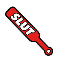 Load image into Gallery viewer, Slut Paddle Sex Toy Enamel Pin | Sexy Fun Accessory
