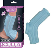 Load image into Gallery viewer, Nasstoys - Vibrating Power Sleeve Sleek Fit - Blue
