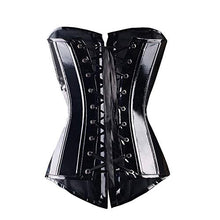 Load image into Gallery viewer, Sexy Women PVC Overbust Corset Steampunk Lingerie Top-Goth Corset Sexy Leather Waist Trainer
