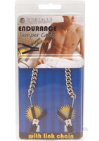 Endurance Jumper Cable Nipple Clamps w/Silver Chain