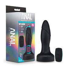 Load image into Gallery viewer, Blush 10 Function Vibrating Gyrating Rotating Pleasure Beads for Rimming Rechargeable Ultrasilk Silicone Anal Plug Massager Wireless 4 Way Remote Controlled Vibrator Sex Toy for Her Him Men
