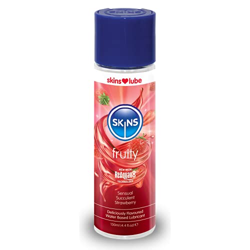 Skins Strawberry Flavored Lube Gel - Flavored Adult Lube for Oral