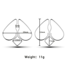 Load image into Gallery viewer, Heart-shaped Nipple Clamps with Chain, Adjustable Breast Clamps for Women Men Pleasure, Nipple Clamps Non Piercing Nipple Rings for Own Use or Flirting with Couple (Silver)
