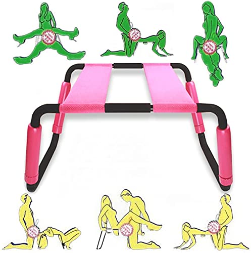 Easy Detachable Yoga Chair Adults Toy Underwear for Multifunctional Weightless Position Bouncer Chair Bathroom for Couples Hold on 300lbs (Pink)