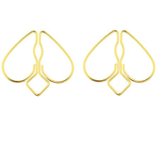 Load image into Gallery viewer, Heart-shaped Nipple Clamps with Chain, Adjustable Breast Clamps for Women Men Pleasure, Nipple Clamps Non Piercing Nipple Rings for Own Use or Flirting with Couple (Gold)
