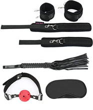 Load image into Gallery viewer, Sexy Salve Extreme 11-Piece Restraints Kit Under Bed Bondage Ankle Wrist Cuff Restraint Set with Blindfold Ball Gag Whip Value Pack
