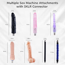 Load image into Gallery viewer, AUXFUN Sex Love Machine Adult Toy, Thrusting Fucking Device with Realistic Dildo for Man and Women, 3XLR Connector Automatic Machines with 7 Attachments for Beginners and Couples
