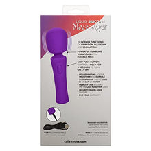 Load image into Gallery viewer, CalExotics Stella Liquid Silicone Wand Massager  Premium Rechargeable Flex Vibrator  Sex Toy for Women Purple
