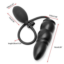 Load image into Gallery viewer, Inflatable Cock Suction Cup Anal Butt Plug Balloon Pump UP Sex Toys
