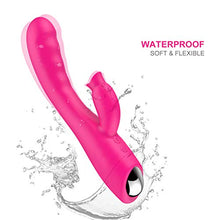 Load image into Gallery viewer, Vibrating Vibrator Rose Clitorial Soft Waterproof Quiet Toy for Women Cordless Pleasure Dual Motor Sucking Thrusting Sucker Rabbit Handheld Heating Stimulator Training Adult Sex
