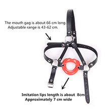 Load image into Gallery viewer, COVETHHQ BDSM Slave O Ring Silicone Lips Open Mouth Gag Fetish Kinky Adult Games Harness Bondage Equipment Sex Toys (Color : Belt-Salmon Pink)
