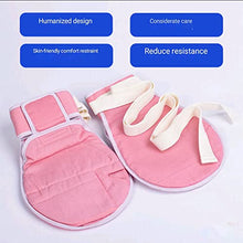 Load image into Gallery viewer, Pink Cotton Anti-Drawing Anti-Scratch Restraint Gloves For The Elderly And Patient Fixed Care With Sealing /Open Mouth (Medium, Open Mouth)
