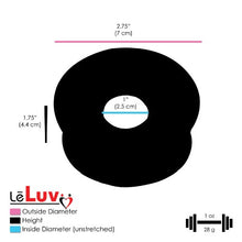 Load image into Gallery viewer, LeLuv Black Maxi Penis Pump Premium Silicone Hose Bundle with Soft Black TPR Seal and 4 Sizes of Constriction Rings 12 inch Length x 2.125 inch Diameter Vibrating Cylinder
