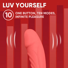 Load image into Gallery viewer, Luv Inc G-Spot Rabbit Vibrator Clitoris Stimulator - Silicone Vaginal Anal Dildo Massager for Women Masturbation, Powerful Waterproof Rechargeable Adult Sex Toys for Couples Sex Toys (Coral)
