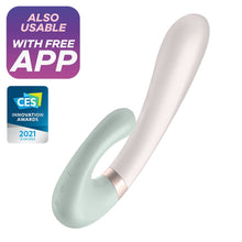 Load image into Gallery viewer, Satisfyer Heat Wave Rabbit Vibrator with Warming Function and App Control - G-Spot and Clitoris Stimulation, Heated Vibrating Dildo - Compatible with Satisfyer App, Waterproof, Rechargeable (Mint)
