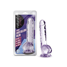 Load image into Gallery viewer, Blush 8 Inch Long Crystalline Dildo - 1.5&quot; Wide - Harness Compatible Suction Cup for Hands Free Play - Realistic Lifelike Hand Sculpted Sex Toy for Men Women Couples - Clear Amethyst
