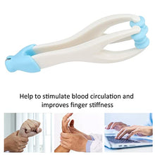 Load image into Gallery viewer, Finger Joint Acupoint Massager, ABS Material Curved Design Finger Hand Massage Roller Finger Roller Tool with Finger Massager for Indoor for Stiff Fingers (Blue)
