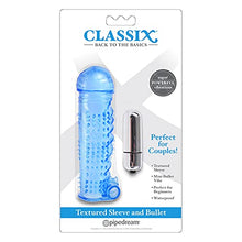 Load image into Gallery viewer, Adult Sex Toys Classix Textured Sleeve&amp;Bullet,Blue
